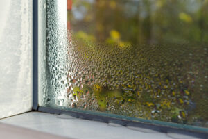 How a Whole-House Humidifier Keeps You Healthy. Window with condensation.
