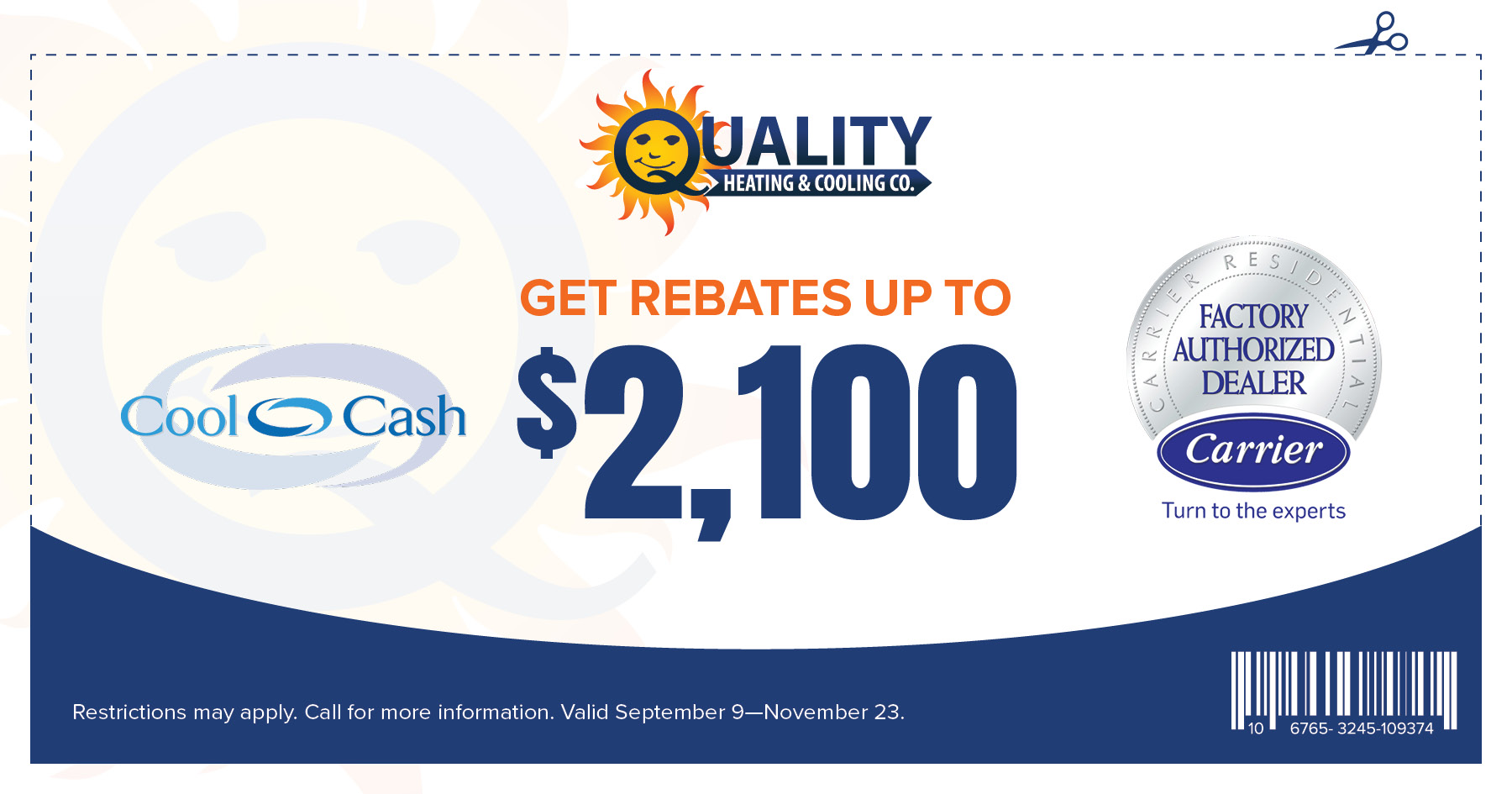 Carrier Cool Cash! Get Rebates up to $2,100!