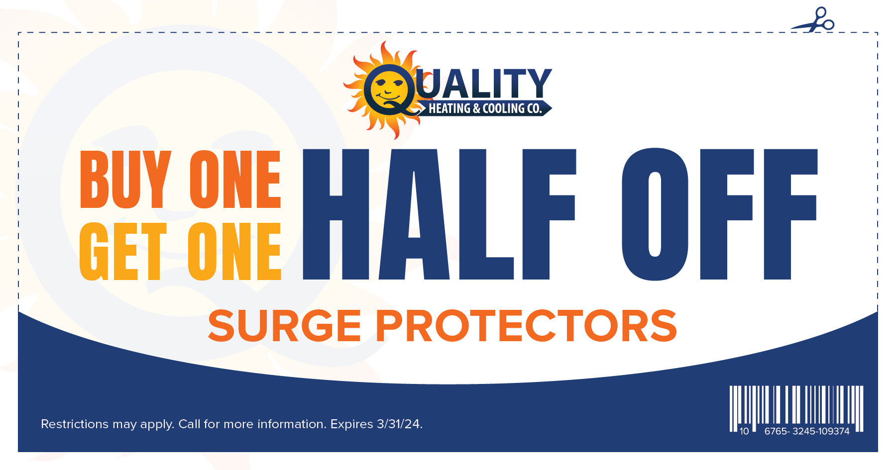 buy one get one half off surge protectors!