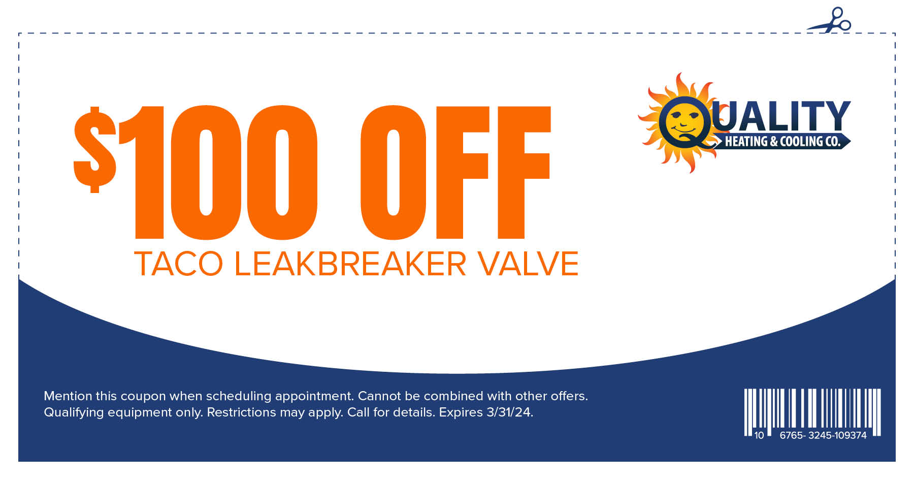 $100 Off Taco Leakbreaker Valve!